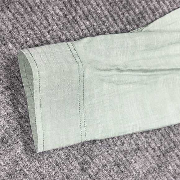 Mossimo Supply Button Down Shirt Mens Large Green Long Sleeve Cotton  Casual - Picture 12 of 12